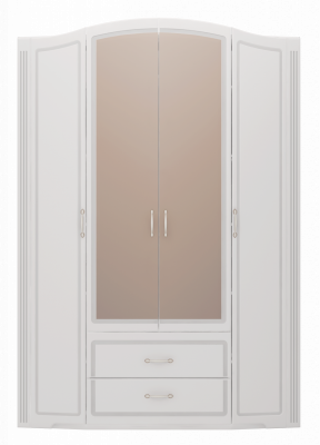 Шкаф для одежды 4-х дверный №2 с зеркалом Виктория (Ижмебель)